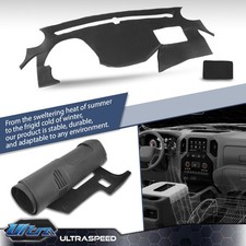 Soft TPE Dashboard Dash Cover Cap Overlay Black Fit For 2011-2014 Hyundai Sonata picture