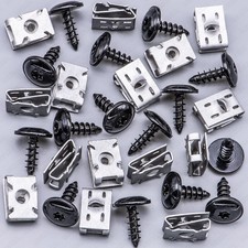 15-Piece VW Audi Fender Liner & Bumper Cover Screw U-Nut Set, M5 Thread picture
