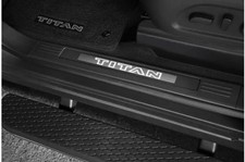 Genuine Nissan Illuminated Kick Plates - TITAN 2 piece front only 999G6-W8TN0 picture