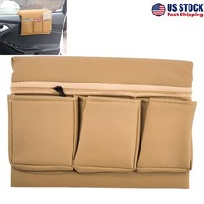 Car Window Armrest Storage Box Car Door Armrest Pad with Multiple Pocket Leather picture