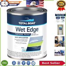 Wet Edge Marine Topside Paint - Gloss White, 1 Quart, Durable & Fade Resistant picture