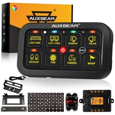 AUXBEAM Multifunction 8 Gang RGB Switch Panel APP bluetooth Controller Toggle picture