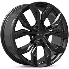 One 19inch 19x8 AlloyWheel Gloss Black Rim 5Lug 5x114.3 +45mm RTX83303AC picture