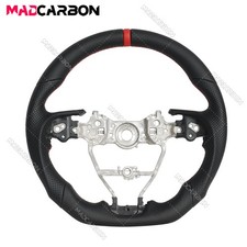Full Leather Steering Wheel Black Fit 2018-2023 Toyota Camry Corolla RAV4 Avalon picture