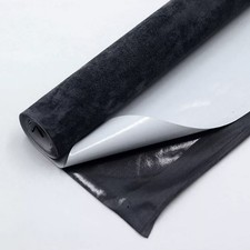 30*150cm Black Self Adhesive Suede Fabric Velvet Liner Roll for Car Interior picture