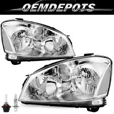 For 2005-2006 Nissan Altima Sedan Chrome Headlights Assembly Headlamps w/Bulbs  picture