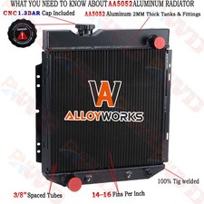 251 Aluminum 3 Row Radiator For 1965-1966 Ford Mustang/1964-1965 Mercury Comet picture