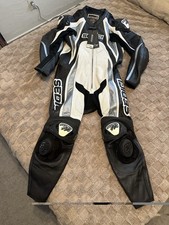 Sedici Rapido Men's Motorcycle One Piece Racing Leather Suit SZ US 44 EUR 54 New picture