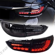 4pcs Dynamic Smoked LED Rear Tail Lights Brake Lamps LH+RH For 2013-2018 Mazda 6 picture