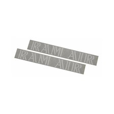 1968-70 Pontiac GTO Judge Ram Air III 3 Three Hood Scoop Decal WHITE 2pc Pair picture