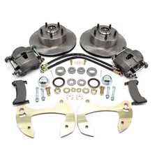DELUXE DISC BRAKE KIT FOR 1955 1956 1957-1964 CHEVY FULL-SIZE CAR STOCK SPINDLE picture