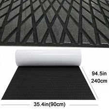 EVA Foam Boat Marine Flooring Faux Teak Yacht Decking Sheet Mat Black Diamond picture