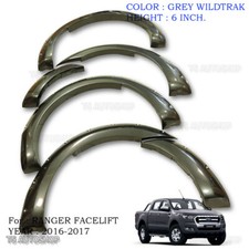 6inch Grey Fender Flares Off Road Nuts For Ford 4Dr Ranger Facelift Mk2 2016 17 picture