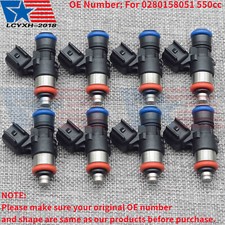 8 x 52lb 550cc Fuel Injectors For 06-15 Chevrolet Corvette LS3 L99 Camaro SS picture
