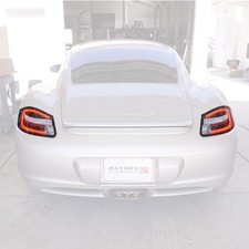 Fit 05-08 Porsche Boxster / Cayman 987.1 LED Sequential Tail Lights (Black/Red) picture