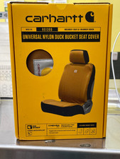 Carhartt Universal Nylon Duck Bucket Seat Cover Waterproof Brown Truck SUV picture