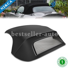 Black Convertible Soft Top w/Heated Glass Window for 2003-2008 BMW Z4 E85 picture