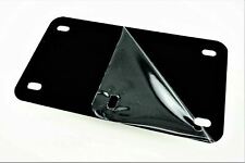 BLACK Aluminum Motorcycle License Plate Blank 4x7 .025 0.5mm Laser Cut in USA picture