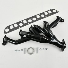 Black Stainless Exhaust Header For 1991-99 Jeep Wrangler Cherokee 4.0L L6 TJ YJ picture