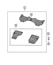 Genuine Mopar Floor - Rear Mat Kit 68455173AB picture