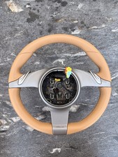 Sand Beige PDK Leather Steering Wheel for 2009-12 Porsche 911/Cayman/Boxster picture