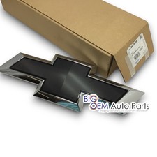 new OEM 20-26 Chevrolet Silverado 2500 3500 HD Front Grille Black Bowtie Emblem picture
