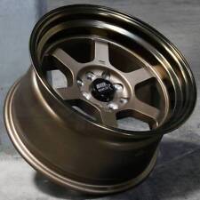 16x8 Bronze Bronze Lip Wheels MST Time Attack 5x114.3 20 (Set of 4)  73.1 picture