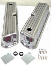 1962 1985 SBF Ford 5.0L 289 302 351W Nostalgic Finned Aluminum Tall Valve Covers picture