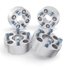 2pcs Golf Cart Wheel Spacers 4x4 to 4x4, 2.5 Inch Thick, Silver, Enhanced Stabil picture