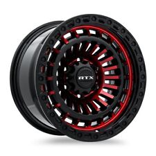 One 18in Wheel Rim Moab Gloss Black Machined Red 18x9 6x135 ET0 CB87.1 OEM Level picture