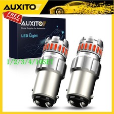 1157 2057 BAY15D 2357 LED Bulbs Red Tail Stop Brake Turn Signal Light 1~10Set picture