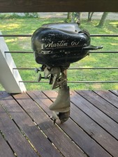 Vintage 1940's  Martin 60 7.2 HP  Outboard Boat Motor Serial C-75901 - For Parts picture