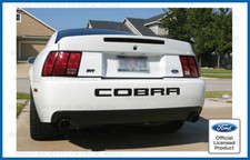Ford Mustang COBRA Rear Bumper Valence letter decal sticker 2003 2004 inserts picture
