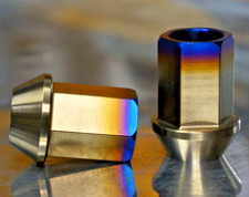 ZAKGEAR Titanium 20x set open Lug Wheel Nut 14x1.5 Acorn Tesla Corvette GT picture