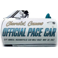 OER PC012 1967 Camaro Indy 500 Pace Car Door Decal Set picture