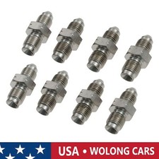 8Pcs 3AN Male to M10 x 1.0 Male Metric Adapter for Brake Clutch Fuel and Oil picture