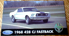 2 1968 Mustang 428 Cobra Jet Official Ford Photo Magnets 68 Cj Fastback picture