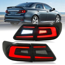 Pair LED Tail Lights For Toyota Corolla 2011 2012 2013 Rear Lamps Turn Signal picture