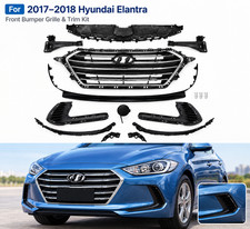 For 2017-2018 Hyundai Elantra Front Grille Fog Light Bumper Trim Bracket Kit picture