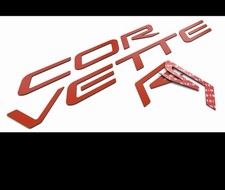 Front Bumper Plastic Letters Inserts for Chevrolet Corvette C5 1997-2004 picture