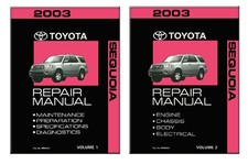 2003 Toyota Sequoia Factory Shop Service Manual picture
