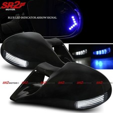 For 01-05 Honda Civic Sedan LED Arrow M-3 Power Adjust Black Side Mirrors LH RH picture