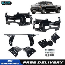 7Pcs Front Bumper Brackets & Retianer For 2015-2019 Chevy Silverado 2500 HD 3500 picture