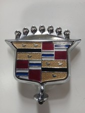 1980 81 82 83 84 Cadillac DeVille Fleetwood Chrome Hood Ornament Emblem OEM Vtg picture
