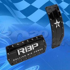 RBP BLACK METAL AUTO GAS BRAKE PEDAL PADS COVER FOR SUV & TRUCK picture