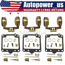 3 X Fits Yamaha 1978-79 XS750 XS 750 Carburetor Carb Rebuild Repair Kit & Floats picture