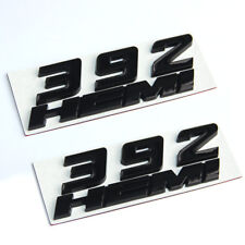 2x 392 Emblem Badge decal 3D for 392 Fender Badge Glossy Black  A1 Genuine Parts picture