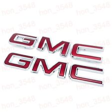 NEW RED Front & Rear Emblem kit For 2019 - 2024 GMC Sierra 1500 2500HD 3500HD picture