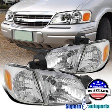Fits 1997-2005 Chevy Venture Replacement Headlights Signal Corner Lamps 97-05 picture