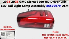 2024 2025 GMC Sierra 3500 HD Driver Left LED Tail Light Lamp Assembly 86579979 picture
